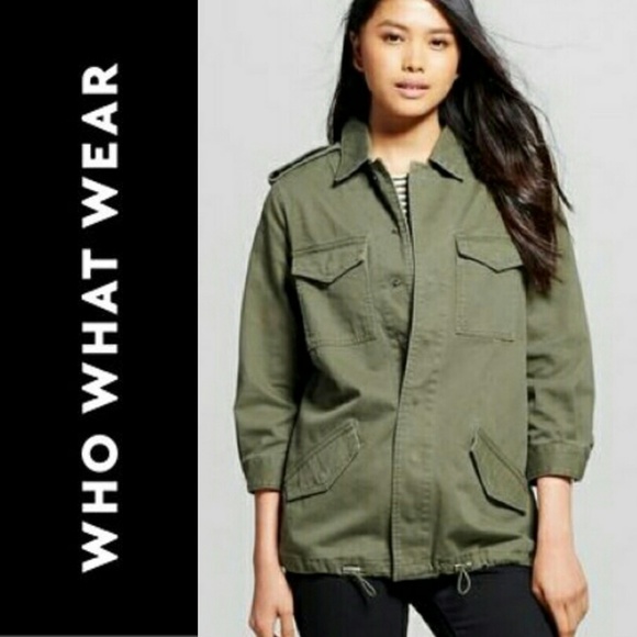 Who What Wear Jackets & Blazers - Who What Wear Army Green Utility Jacket